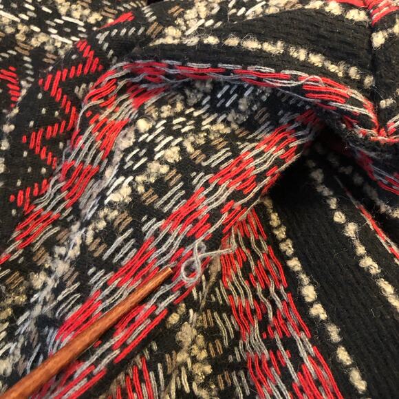 Jack by BB Dakota Open Front Wool Blend Knit Cardigan S Aztec Southwestern Boho - Picture 12 of 13